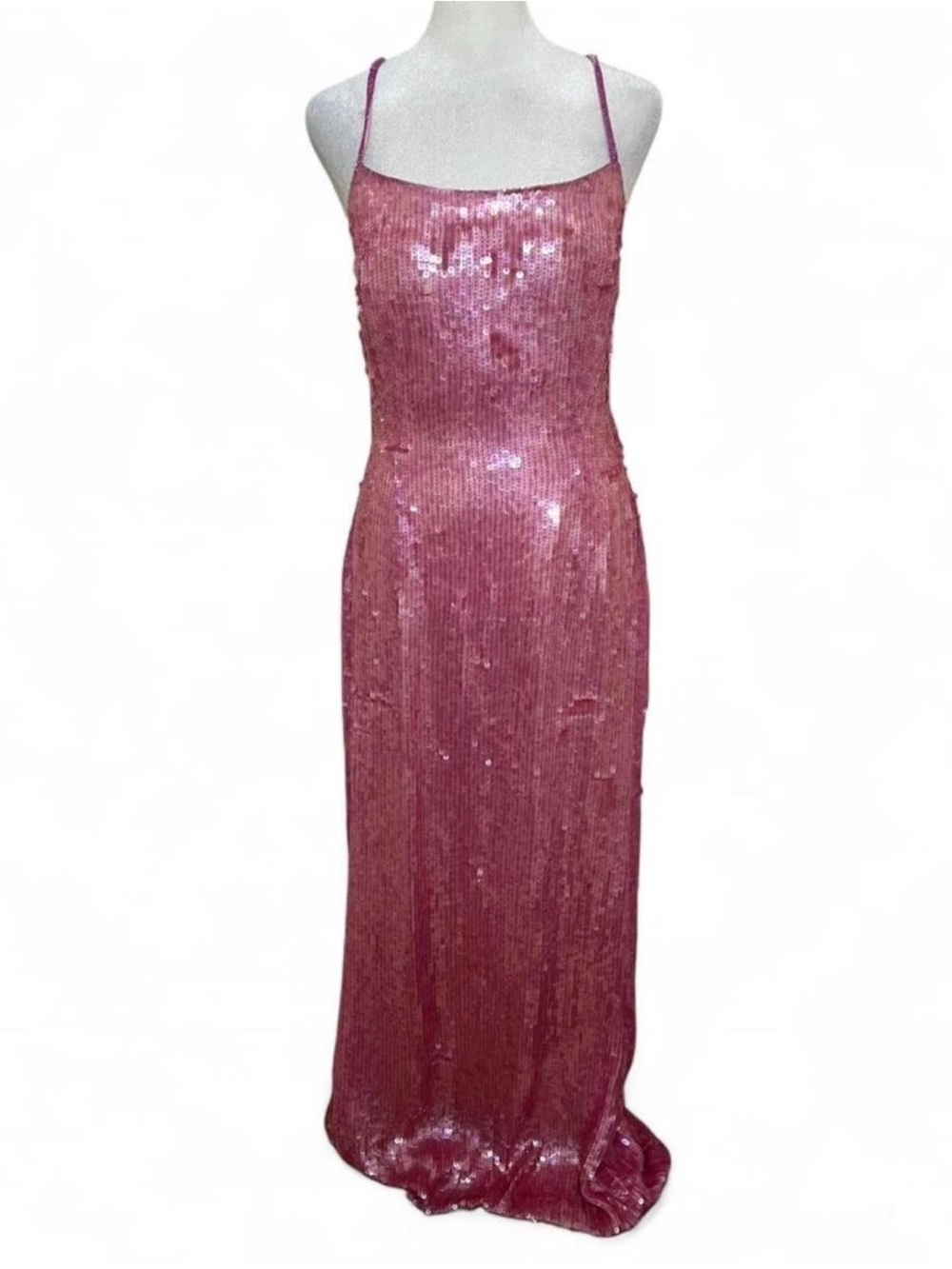 Sean Collection Pink Sequin Maxi Dress